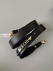 Dior Mini Lady Dior Bag In Leather Black M0505 17×15×7cm - 5