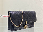 Dior Lady Chain Pouch Black S0937 19.5x12.5x5cm - 5