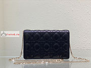 Dior Lady Chain Pouch Black S0937 19.5x12.5x5cm - 4