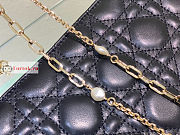 Dior Lady Chain Pouch Black S0937 19.5x12.5x5cm - 2