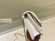 Dior Lady Chain Pouch White S0937 19.5x12.5x5cm - 6