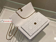 Dior Lady Chain Pouch White S0937 19.5x12.5x5cm - 4