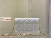 Dior Lady Chain Pouch White S0937 19.5x12.5x5cm - 2