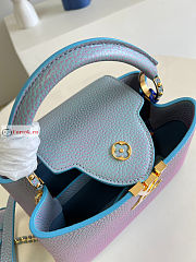 Louis Vuitton Capucines BB Taurillon Leather Lilas M59868 27x18x9cm - 4