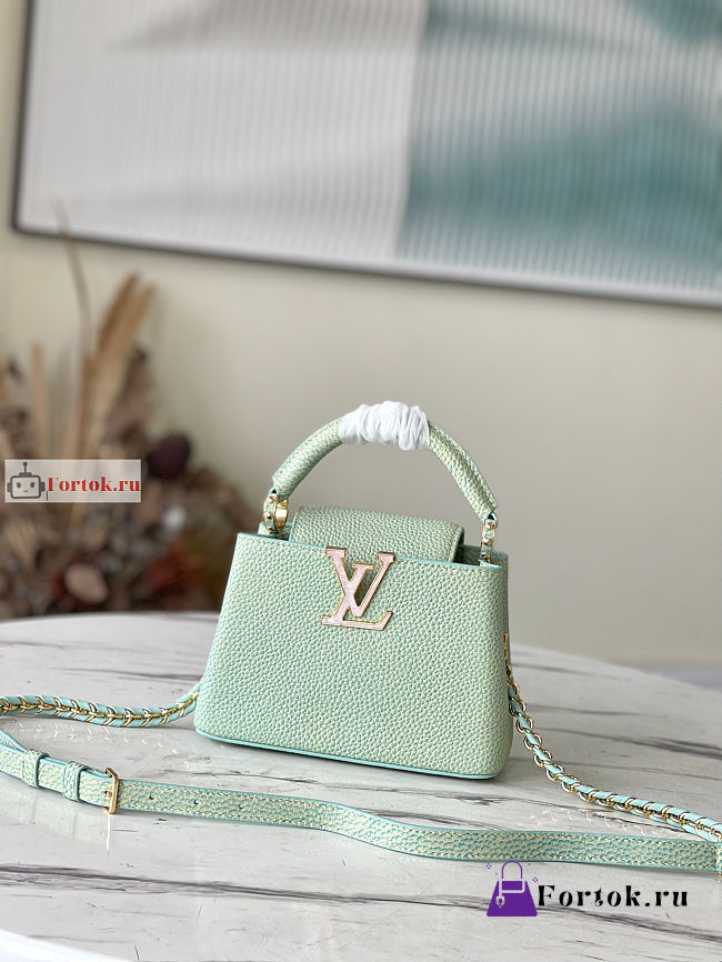 Louis Vuitton Capucines Mini Green M59850 21x14x8cm - 1