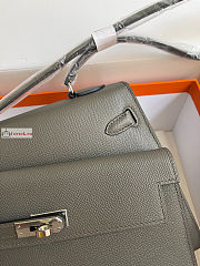 Hermes Kelly Desordre Shoulder Bag Mocha 20cm - 4