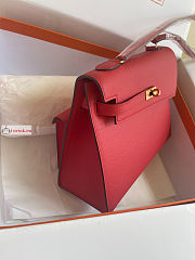 Hermes Kelly Desordre Shoulder Bag Red 20cm - 6