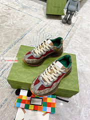 Gucci GG Rhyton Sneaker Beige/Red/Green 620185 - 2