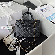 Chanel Small Vanity Case Black AS3344 11.5x15x8.5cm - 1