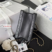 Chanel Small Vanity Case Black AS3344 11.5x15x8.5cm - 5