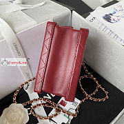 Chanel Small Vanity Case Red AS3344 11.5x15x8.5cm - 6