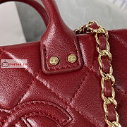 Chanel Small Vanity Case Red AS3344 11.5x15x8.5cm - 5
