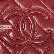 Chanel Small Vanity Case Red AS3344 11.5x15x8.5cm - 3