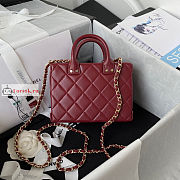 Chanel Small Vanity Case Red AS3344 11.5x15x8.5cm - 4