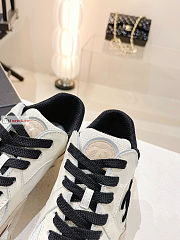 Chanel Low Top Trainer Suede White/Beige/Red - 4