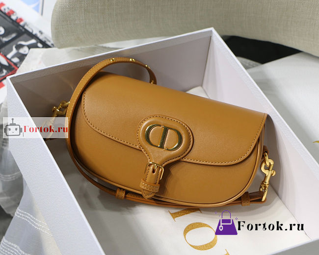 Dior Bobby East West Smooth Leather Brown M9327 21x5x12cm - 1