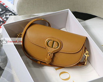 Dior Bobby East West Smooth Leather Brown M9327 21x5x12cm