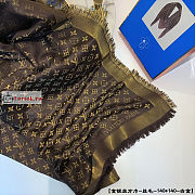 Louis Vuitton New Ladies Shawl Scarf Brown M75122 - 4