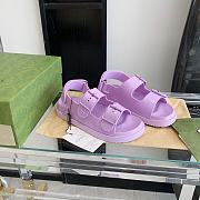 Gucci Women Sandal With Mini Double G Lilac 660243 - 6