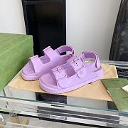 Gucci Women Sandal With Mini Double G Lilac 660243 - 2