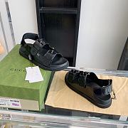 Gucci Women Sandal With Mini Double G Black 660243 - 6