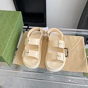 Gucci Women Sandal With Mini Double G Creme 660243 - 1