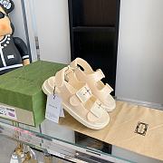 Gucci Women Sandal With Mini Double G Creme 660243 - 5
