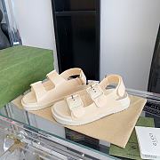 Gucci Women Sandal With Mini Double G Creme 660243 - 3