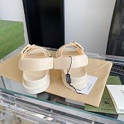 Gucci Women Sandal With Mini Double G Creme 660243 - 6