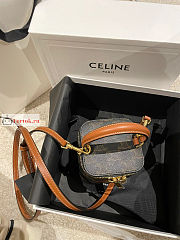 Celine Mini Vanity Case In Triomphe Canvas 9.5x8x9cm - 6