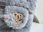 Chanel Small Vanity Case Shearling Gray AS3357 21x17x17cm - 2