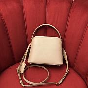 Prada Matinée Micro Saffiano Leather Bag Beige 1BA286 21x16.5x9.5cm - 2