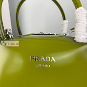 Prada Small Ivy Supernova Handbag Green 1BA366 25.5x18x13.5cm - 3