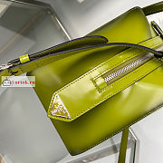 Prada Small Ivy Supernova Handbag Green 1BA366 25.5x18x13.5cm - 2