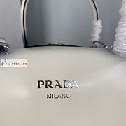 Prada Small Ivy Supernova Handbag White 1BA366 25.5x18x13.5cm - 6