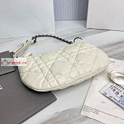 Dior Mini Caro Tulip Bag White S5139 25cm - 2