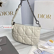 Dior Mini Caro Tulip Bag White S5139 25cm - 3