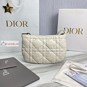 Dior Mini Caro Tulip Bag White S5139 25cm - 4