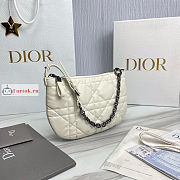 Dior Mini Caro Tulip Bag White S5139 25cm - 5