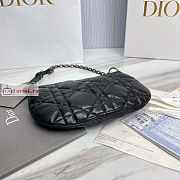 Dior Mini Caro Tulip Bag Black S5139 25cm - 5