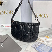 Dior Mini Caro Tulip Bag Black S5139 25cm - 2