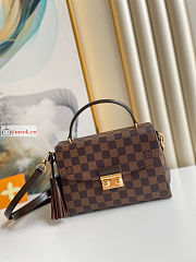 Louis Vuitton Croisette Bag Damier Brown N53000 24x17x9.5cm - 1