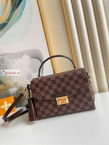 Louis Vuitton Croisette Bag Damier Brown N53000 24x17x9.5cm