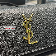 Ysl Kate Belt Bag In Grained Leather Black 534395 18x12x4.5cm  - 6