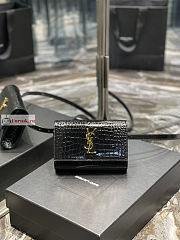 Ysl Kate Belt Bag In Crocodile Leather Black 534395 18x12x4.5cm  - 1