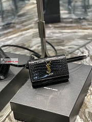 Ysl Kate Belt Bag In Crocodile Leather Black 534395 18x12x4.5cm  - 6