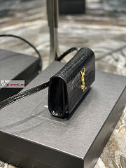 Ysl Kate Belt Bag In Crocodile Leather Black 534395 18x12x4.5cm  - 5