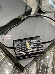 Ysl Kate Belt Bag In Crocodile Leather Black 534395 18x12x4.5cm  - 4