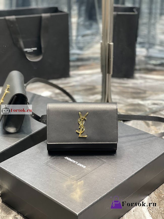 Ysl Kate Belt Bag In Smooth Leather Black 534395 18x12x4.5cm - 1