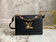 Louis Vuitton Twist MM Handbag Epi Leather Black M20834 23x17x9.5cm - 5